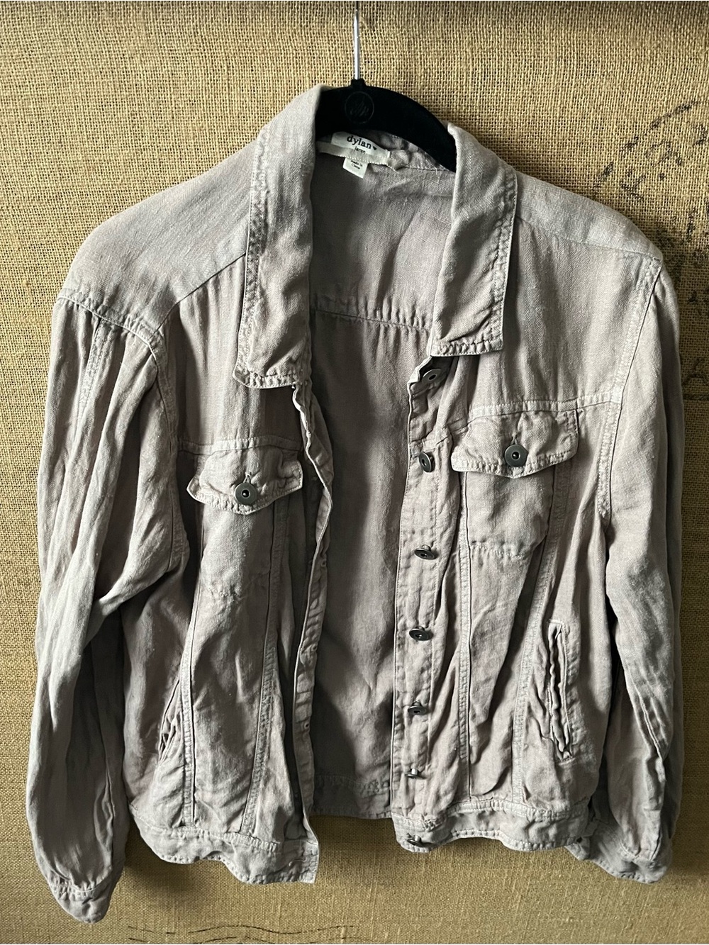 Sundance Light Taupe Button-Front Jacket